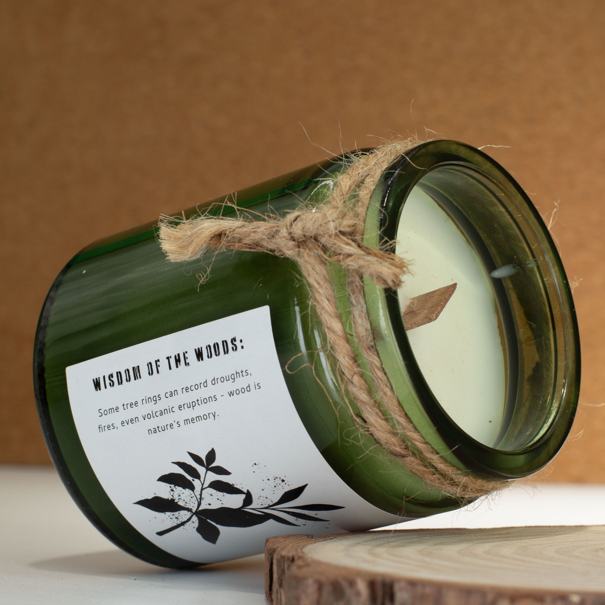 Vela de soja Greenman Woodwick - Salvia y Madera de Menta