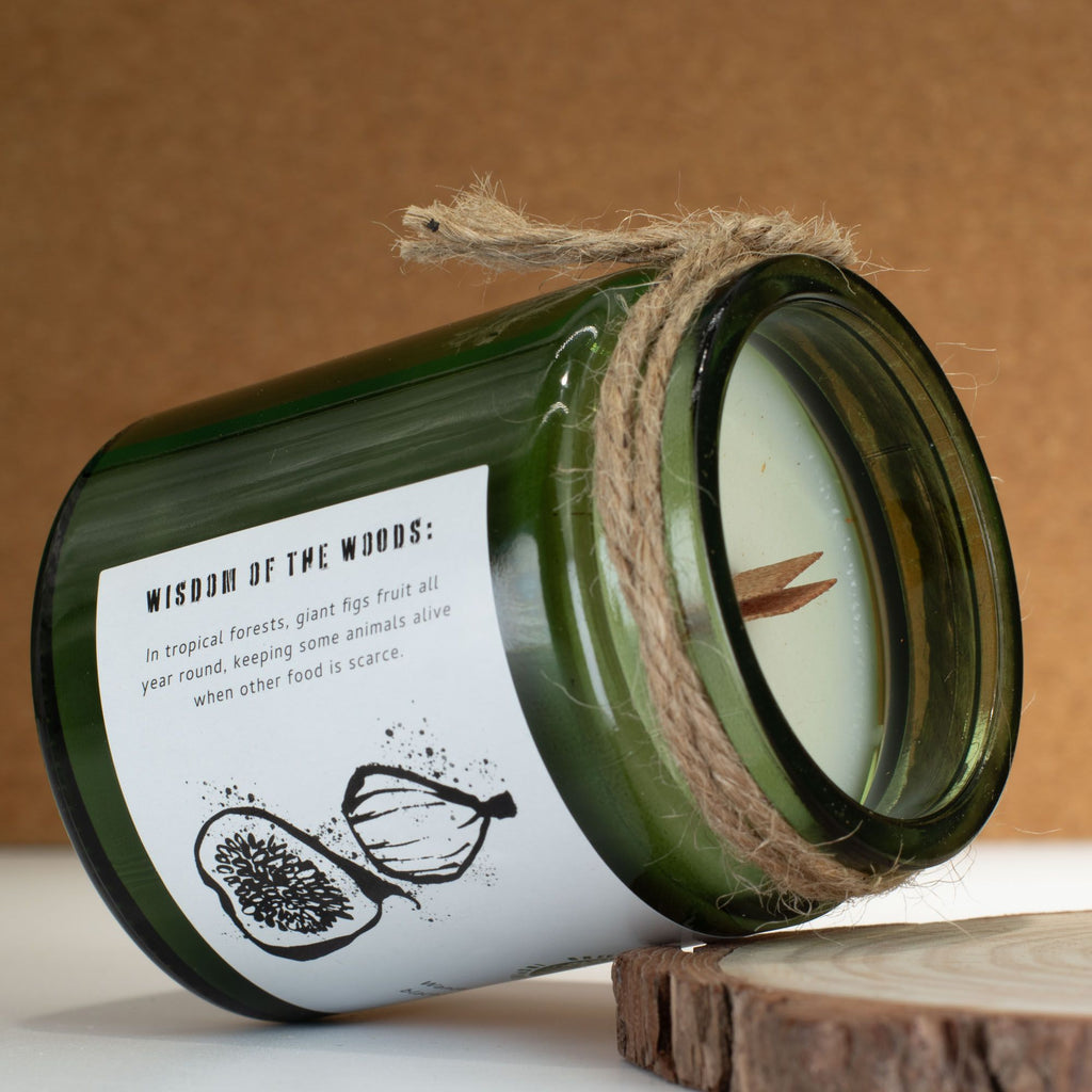 Vela de soja Greenman Woodwick - Higo triturado y grosella negra