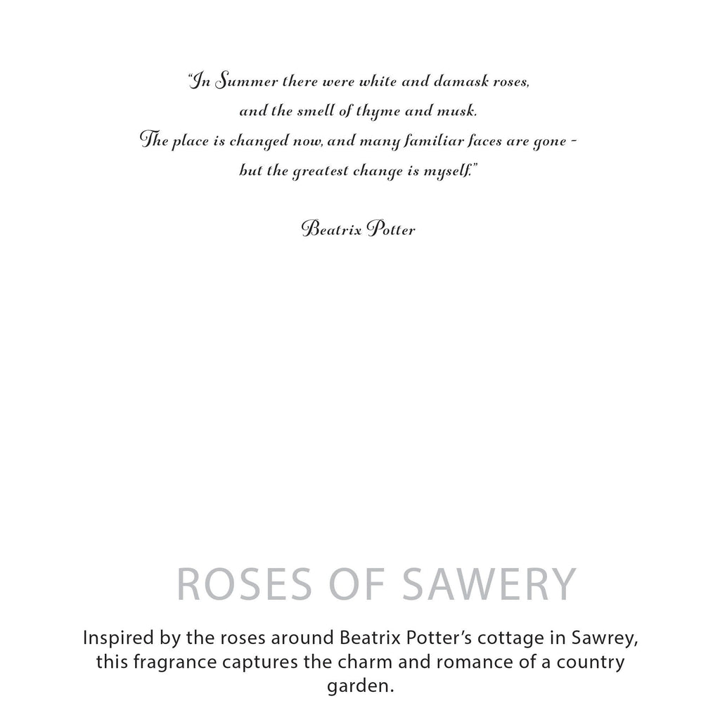 Vela de cera de soja botánica Agnes + Cat - Roses of Sawrey