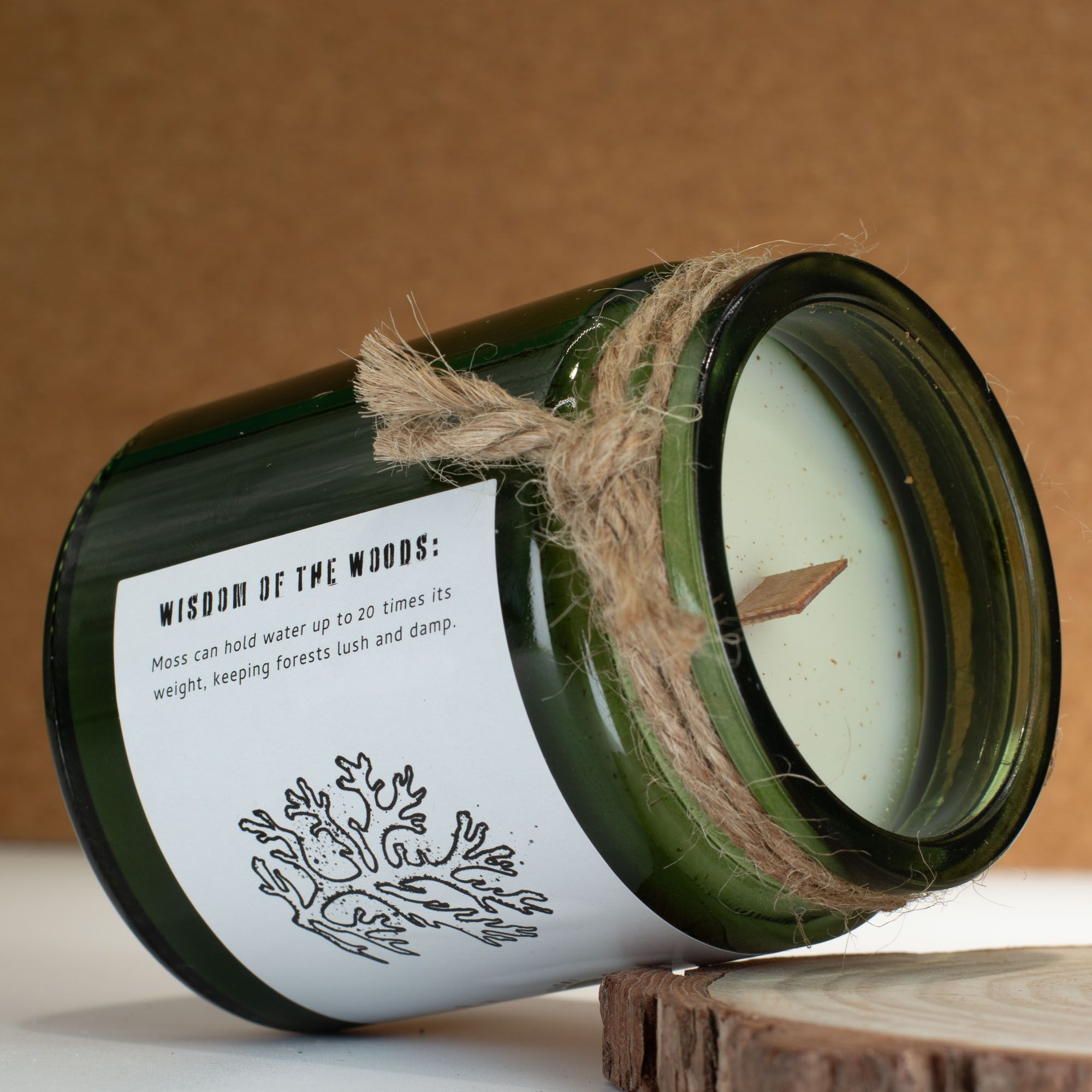 Greenman Woodwick Vela de Soja - Musgo y Neblina