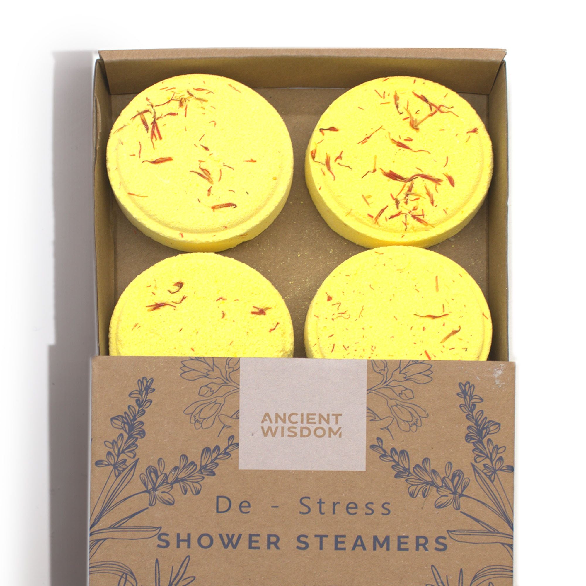 Zen Shower Steamers - Cuarteto de Bienestar Terapéutico - Desestresante (Amarillo)