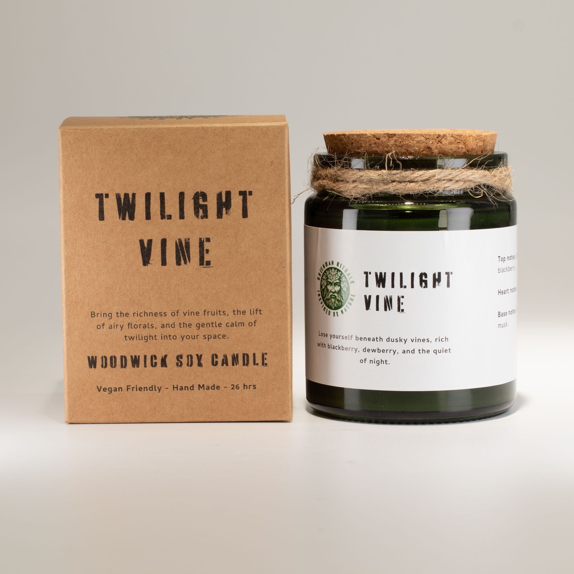Vela de soja Greenman Woodwick - Vid Crepuscular