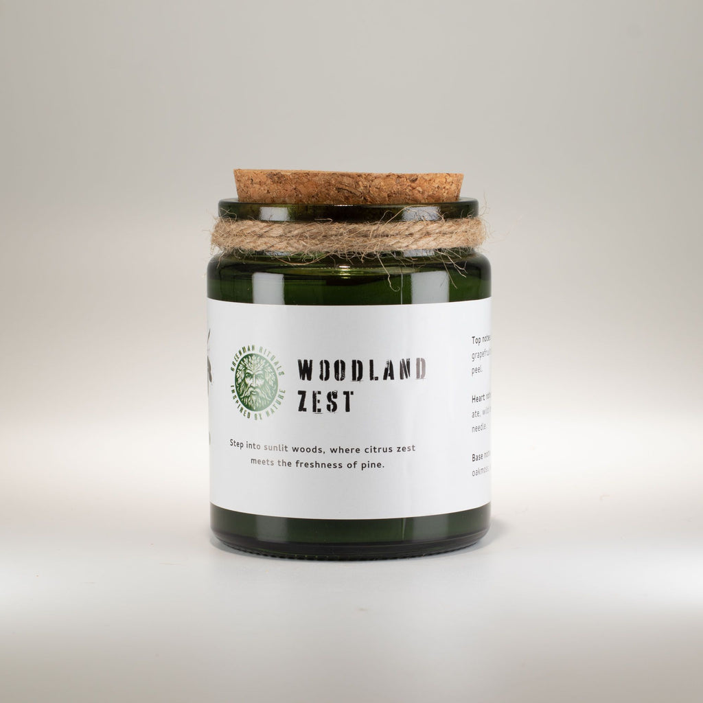 Vela de soja Greenman Woodwick - Esencia del Bosque