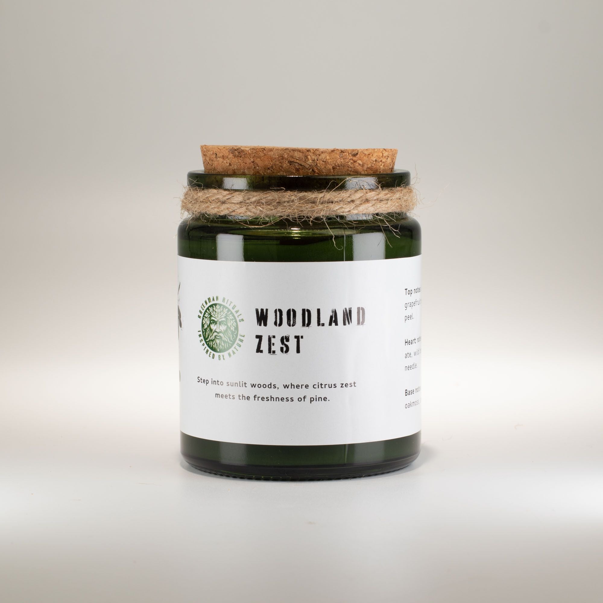 Vela de soja Greenman Woodwick - Esencia del Bosque