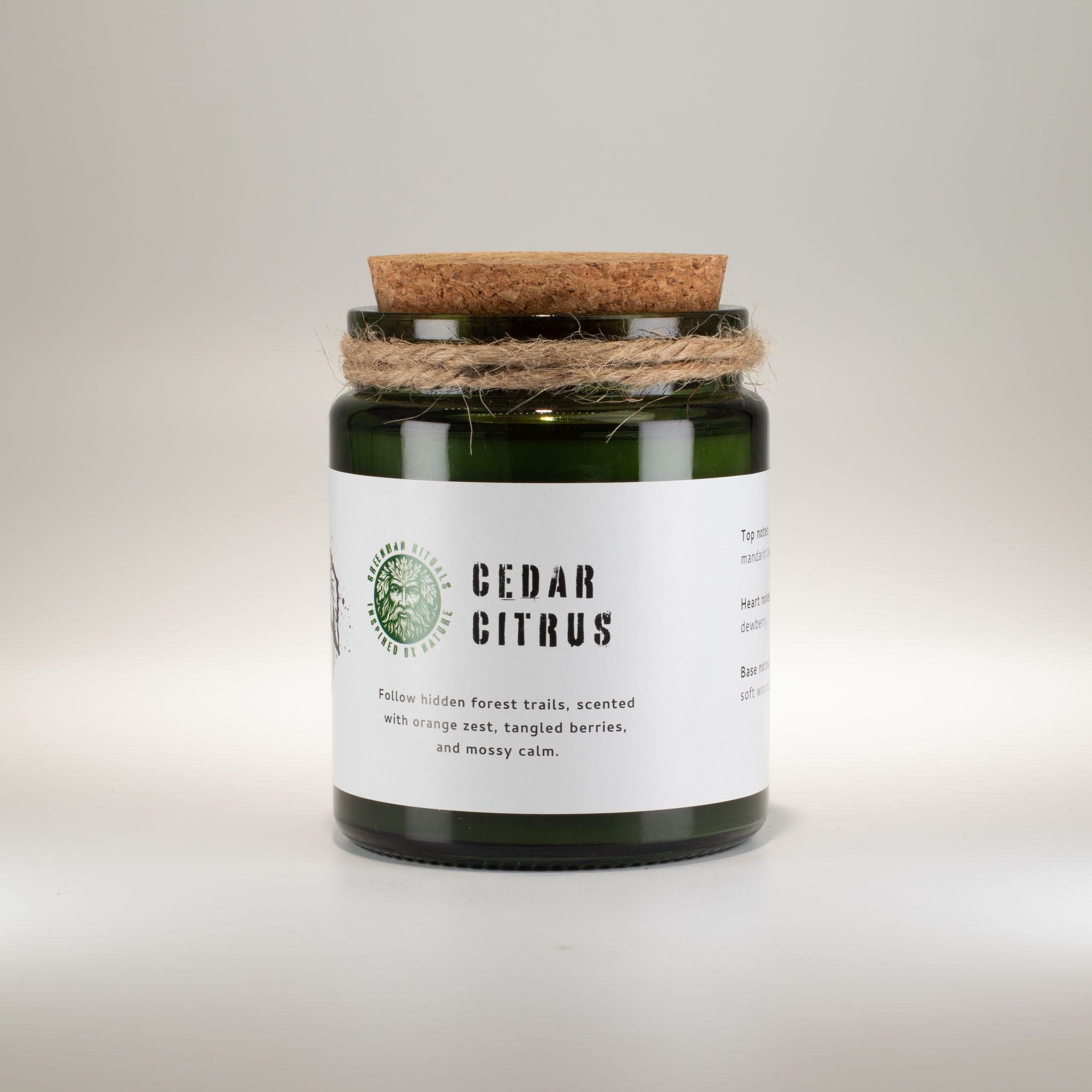 Vela de soja Greenman Woodwick - Cedro y Cítricos